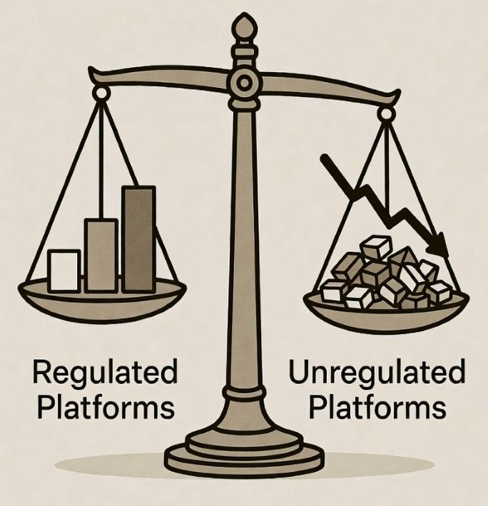 regulated and unregulated platforms